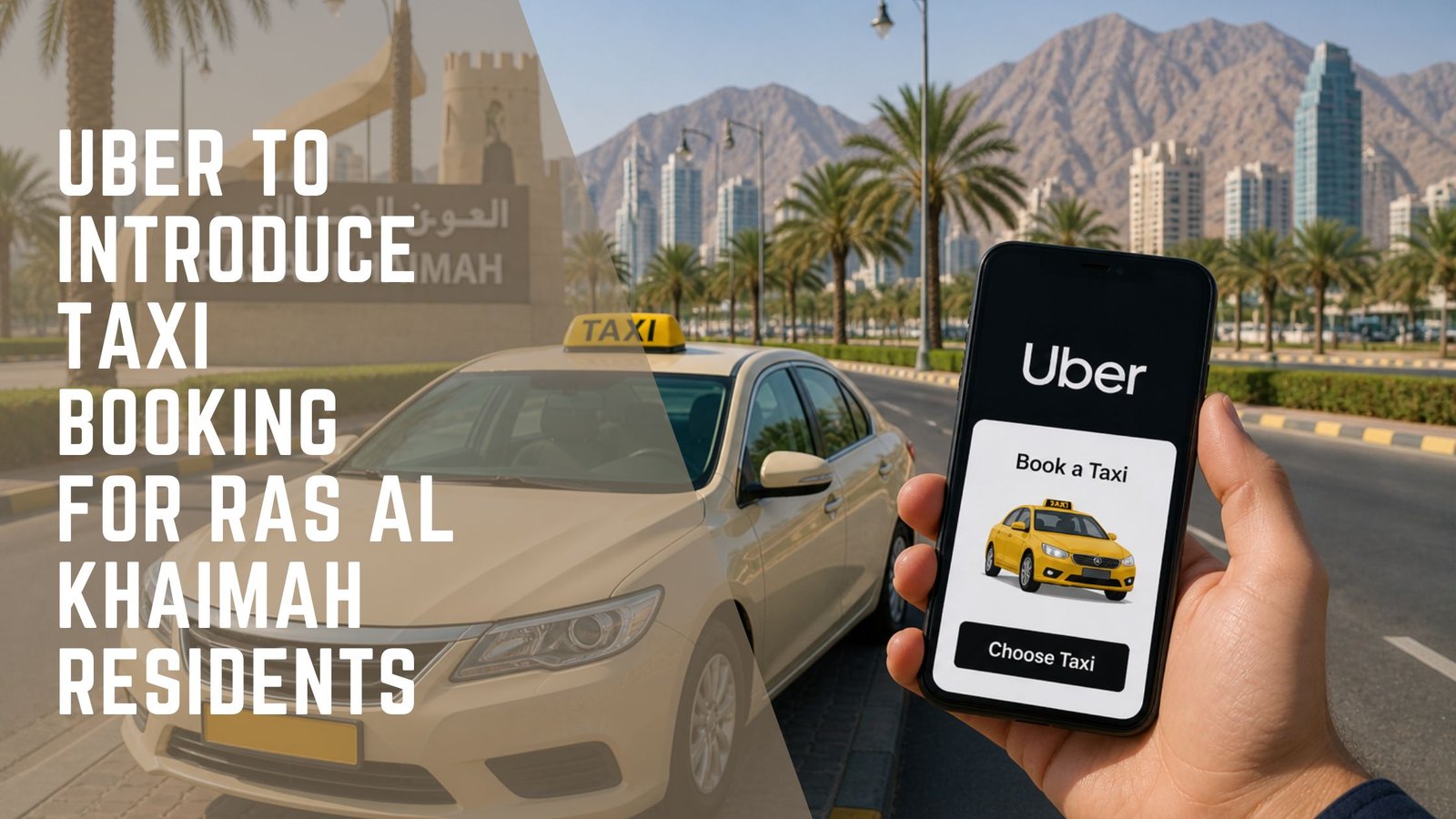 Uber Ras Al Khaimah taxi booking