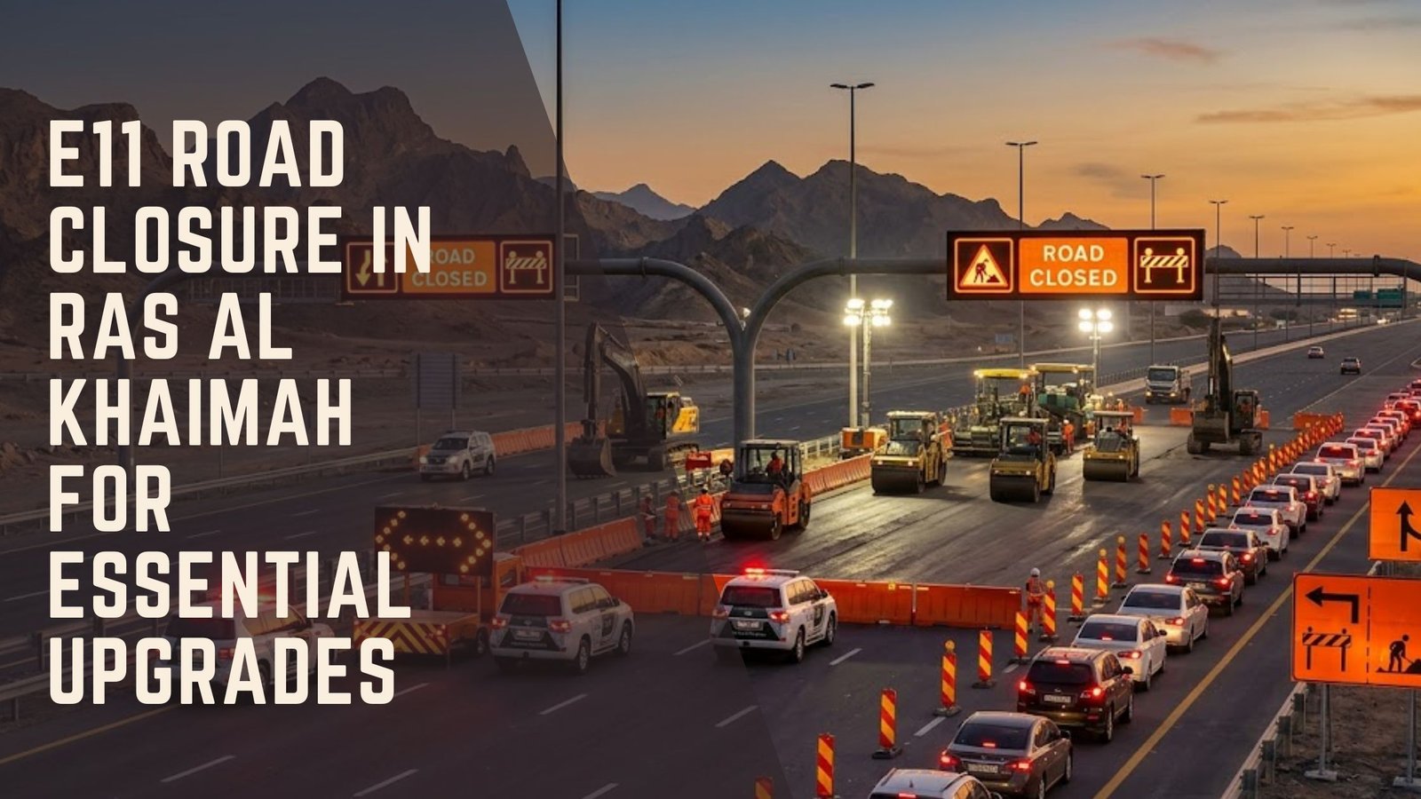 E11 Road Closure Ras Al Khaimah