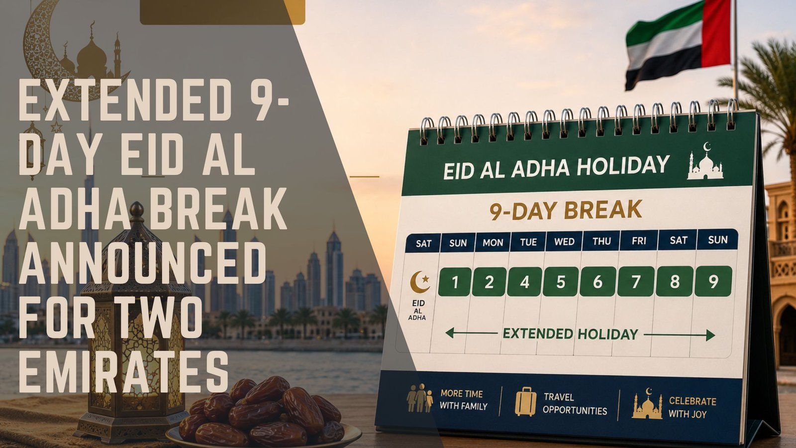 Eid Al Adha Holiday UAE 2026