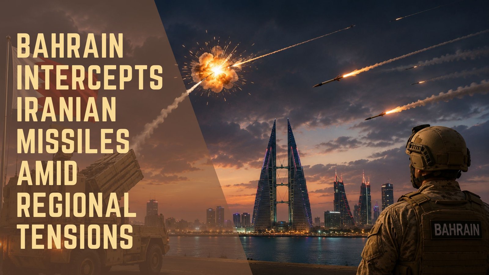 Bahrain intercepts Iranian missiles