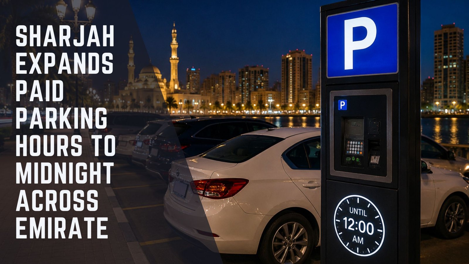 Sharjah Paid Parking Hours Extended