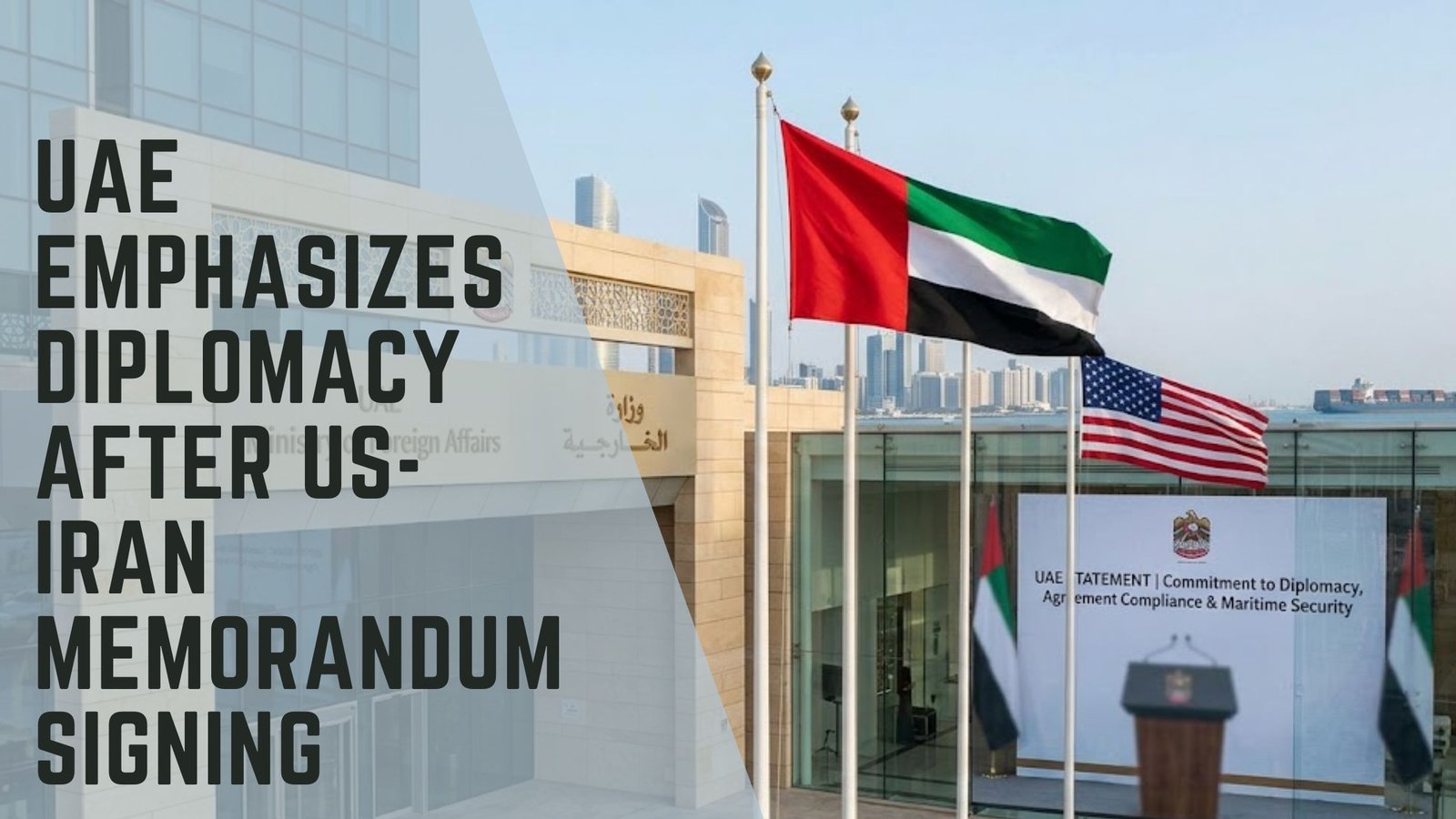 UAE Iran diplomacy