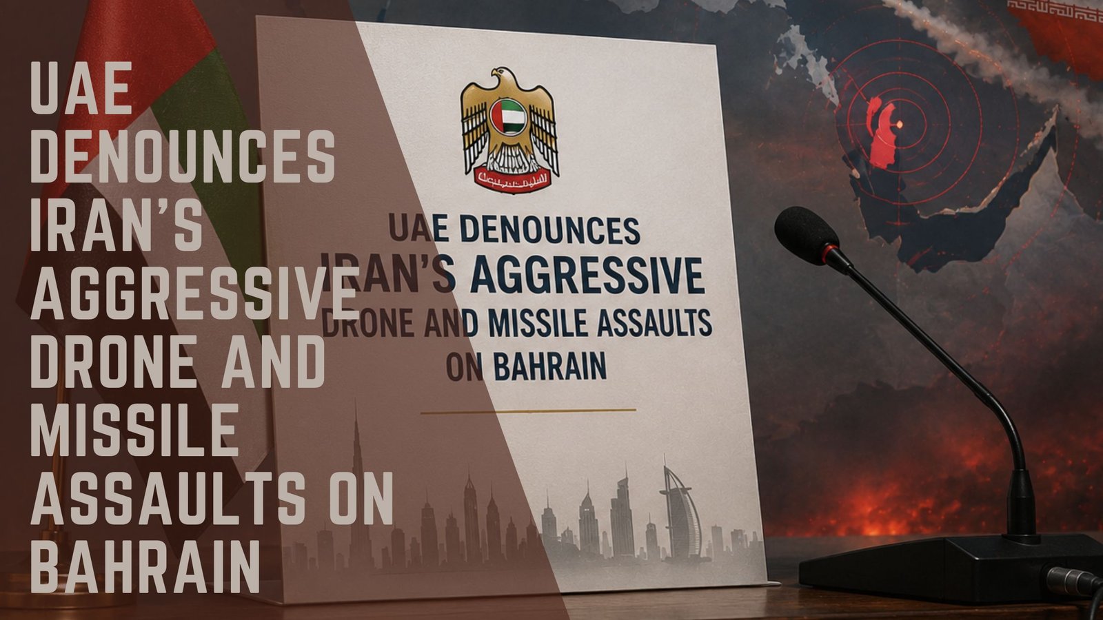UAE Denounces Iran's Drone and Missile Assaults on Bahrain