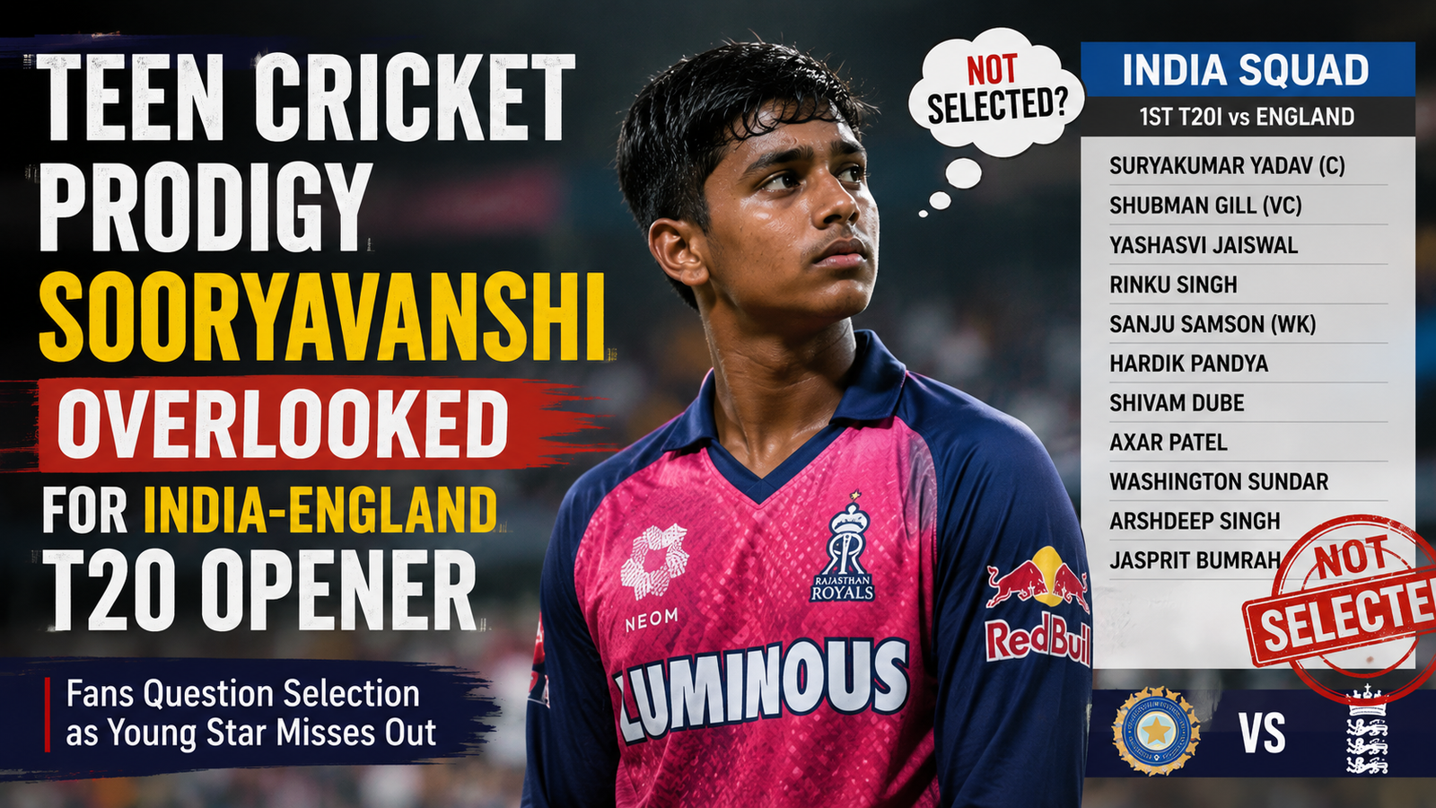 Vaibhav Sooryavanshi India England T20