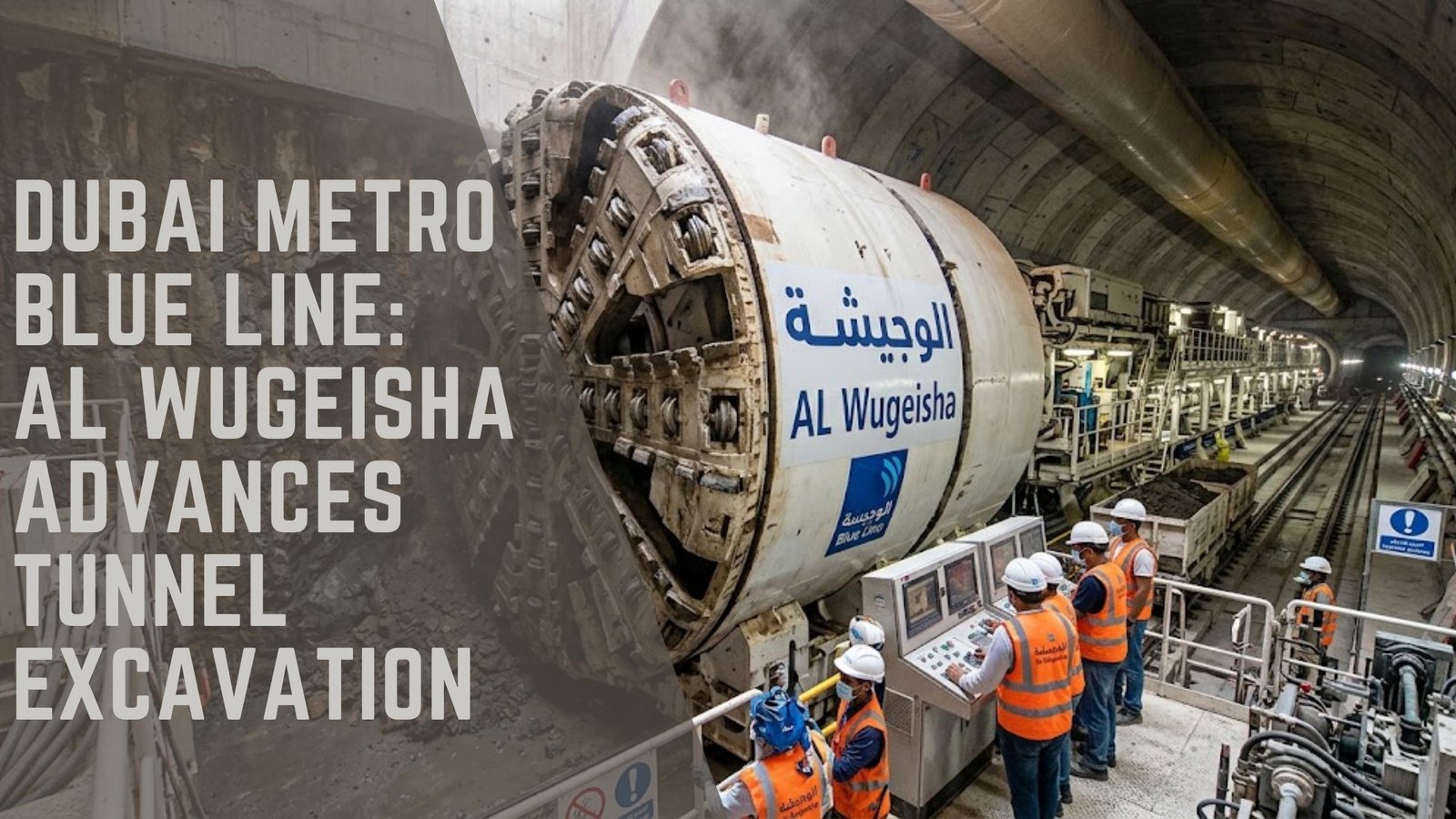 Dubai Metro Blue Line tunnel excavation