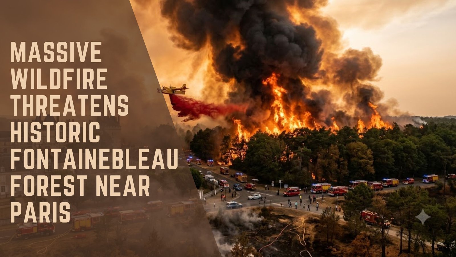 Fontainebleau Forest wildfire