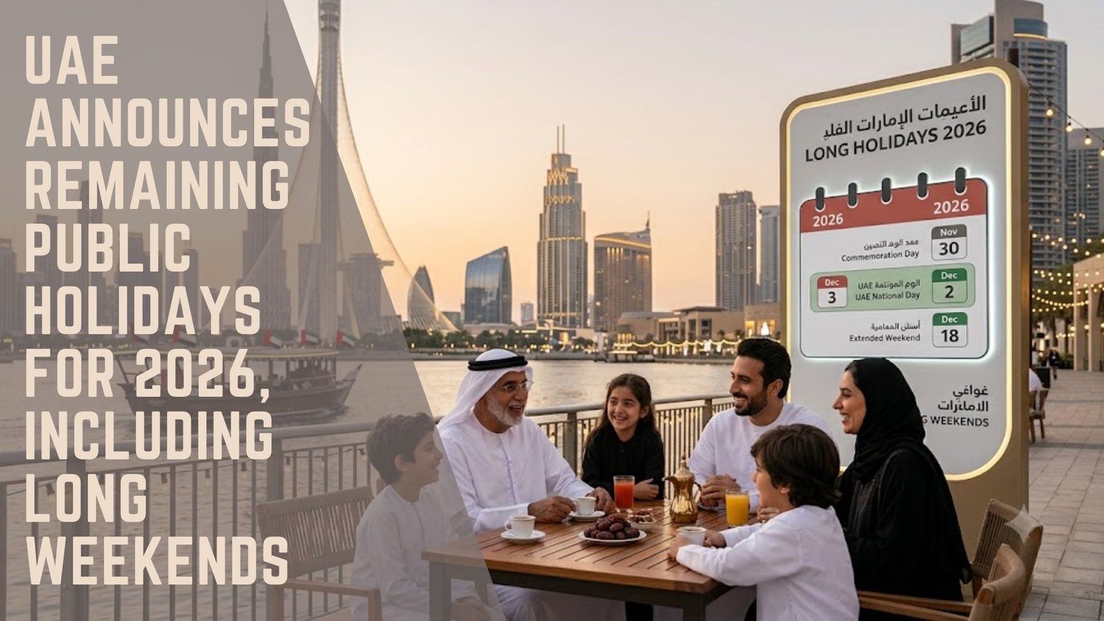 UAE Public Holidays 2026