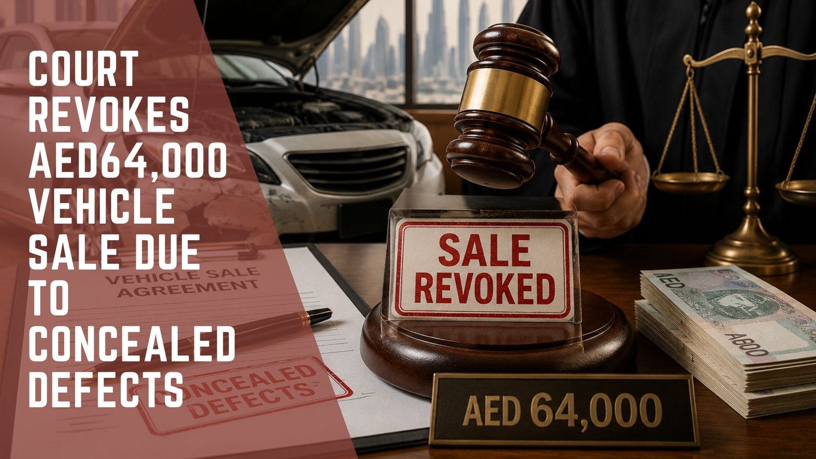 AED 64,000 vehicle sale revoked