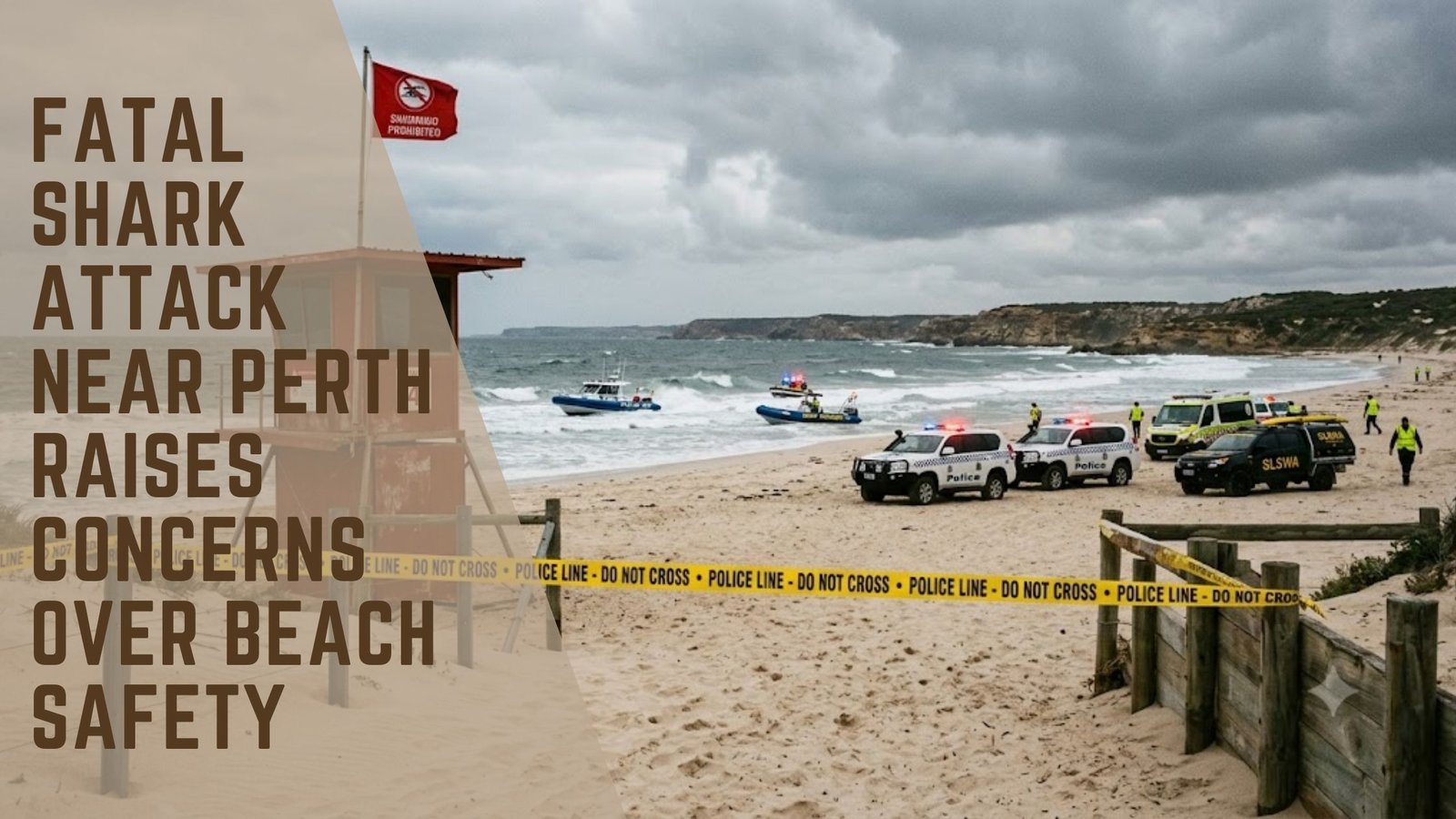 Perth shark attack beach safety