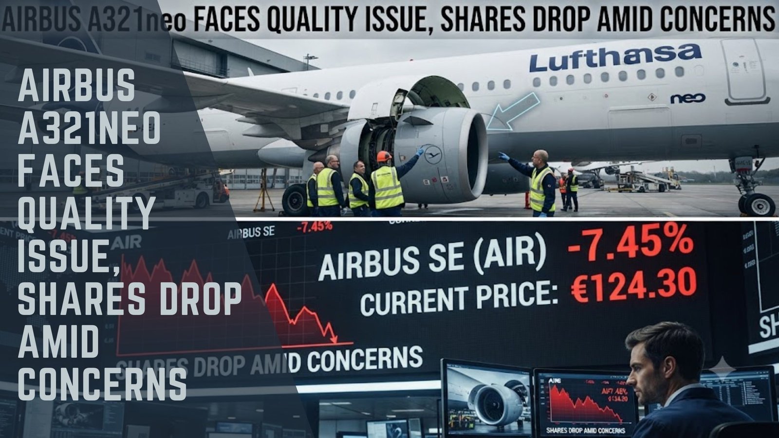 Airbus A321neo quality issue shares drop