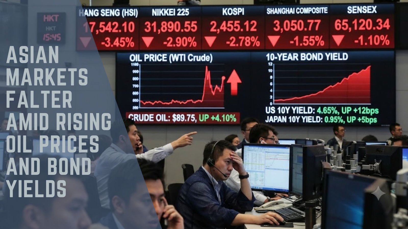 Asian markets oil bond yields