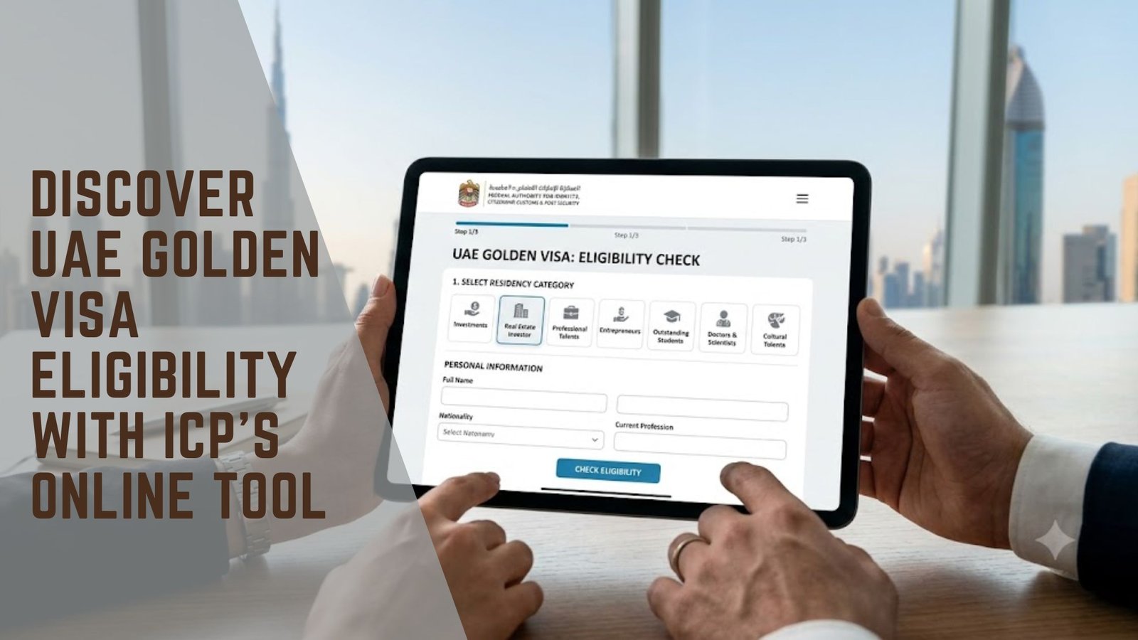 ICP UAE Golden Visa eligibility tool