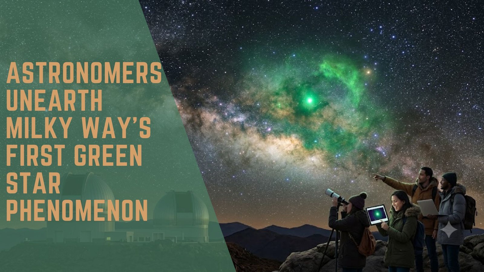 Milky Way green star phenomenon