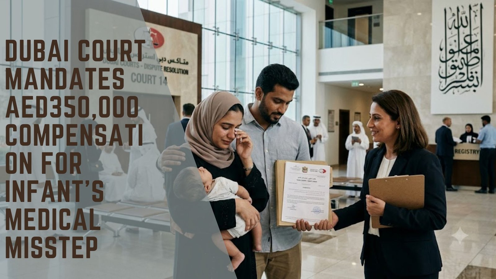 Dubai Court compensation infant medical negligence