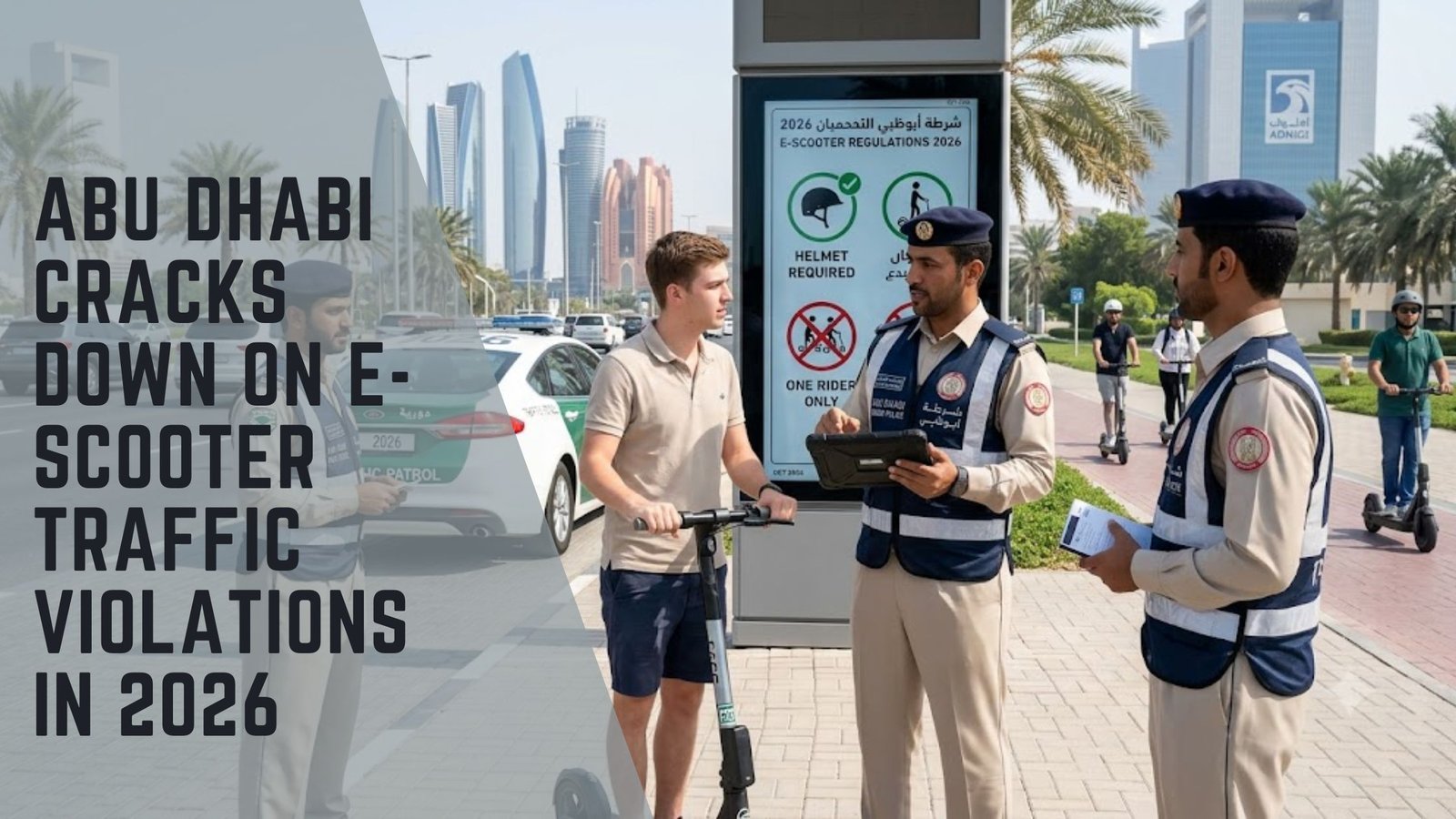 Abu Dhabi e-scooter rules
