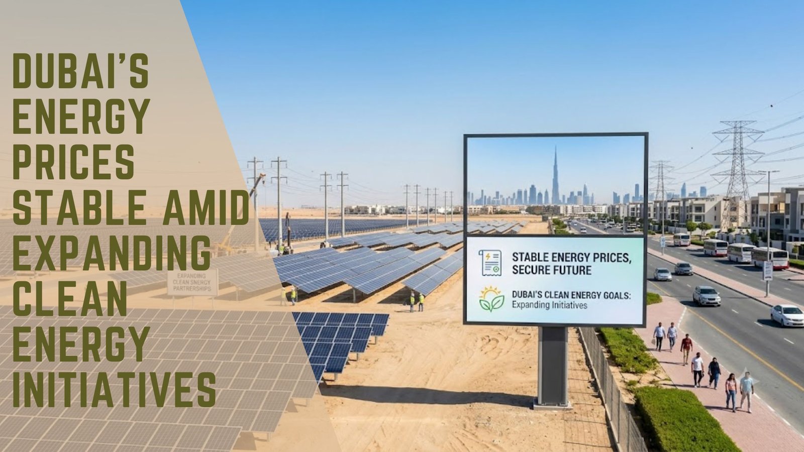 Dubai energy prices clean energy initiatives
