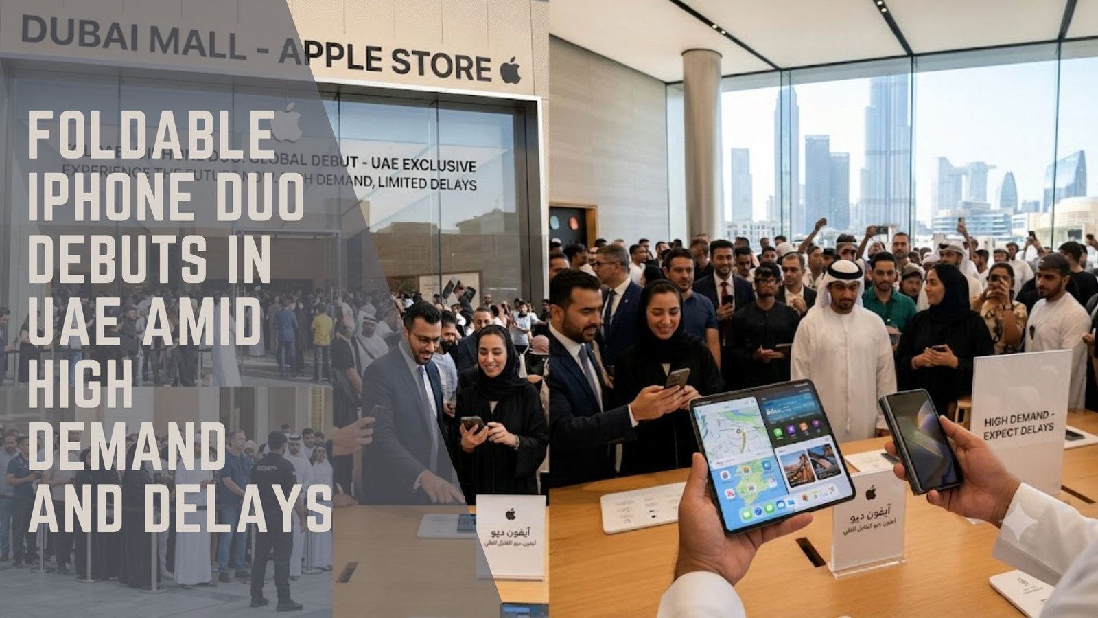 Foldable iPhone Duo UAE release