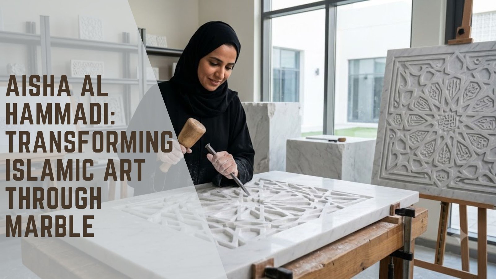 Aisha Al Hammadi Islamic marble art