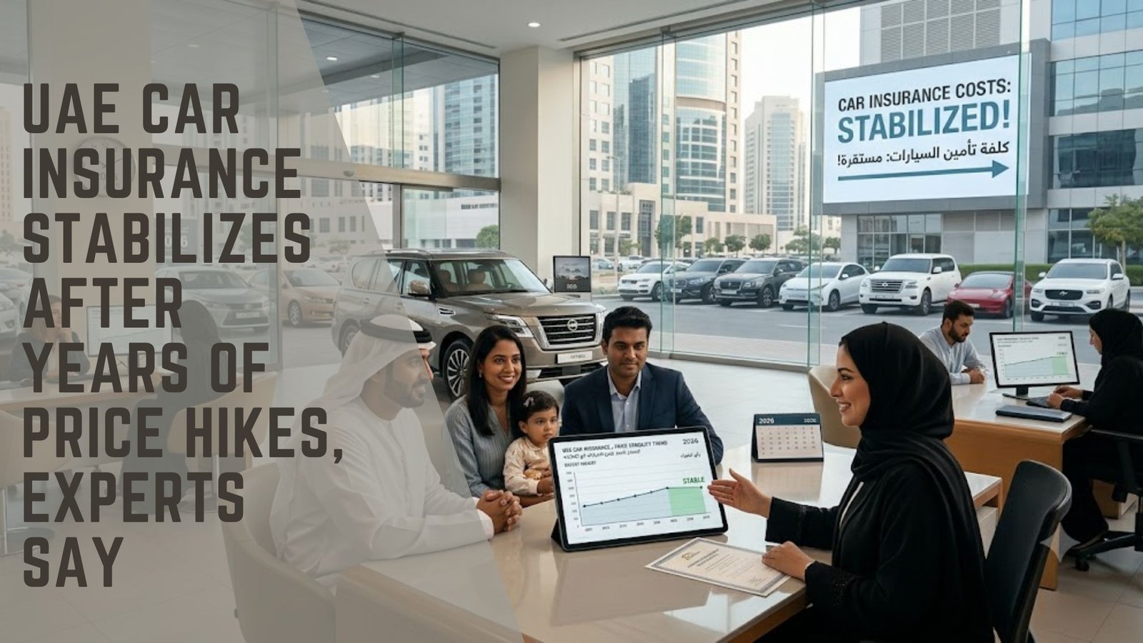UAE car insurance rates stabilization