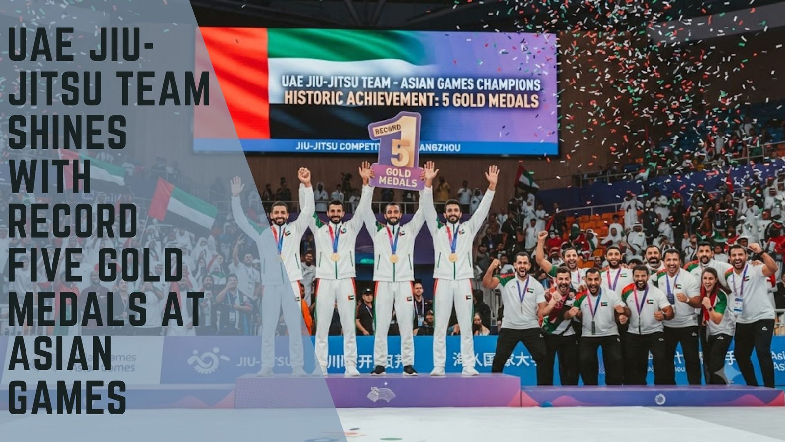 UAE Jiu-Jitsu Asian Games Gold Medals